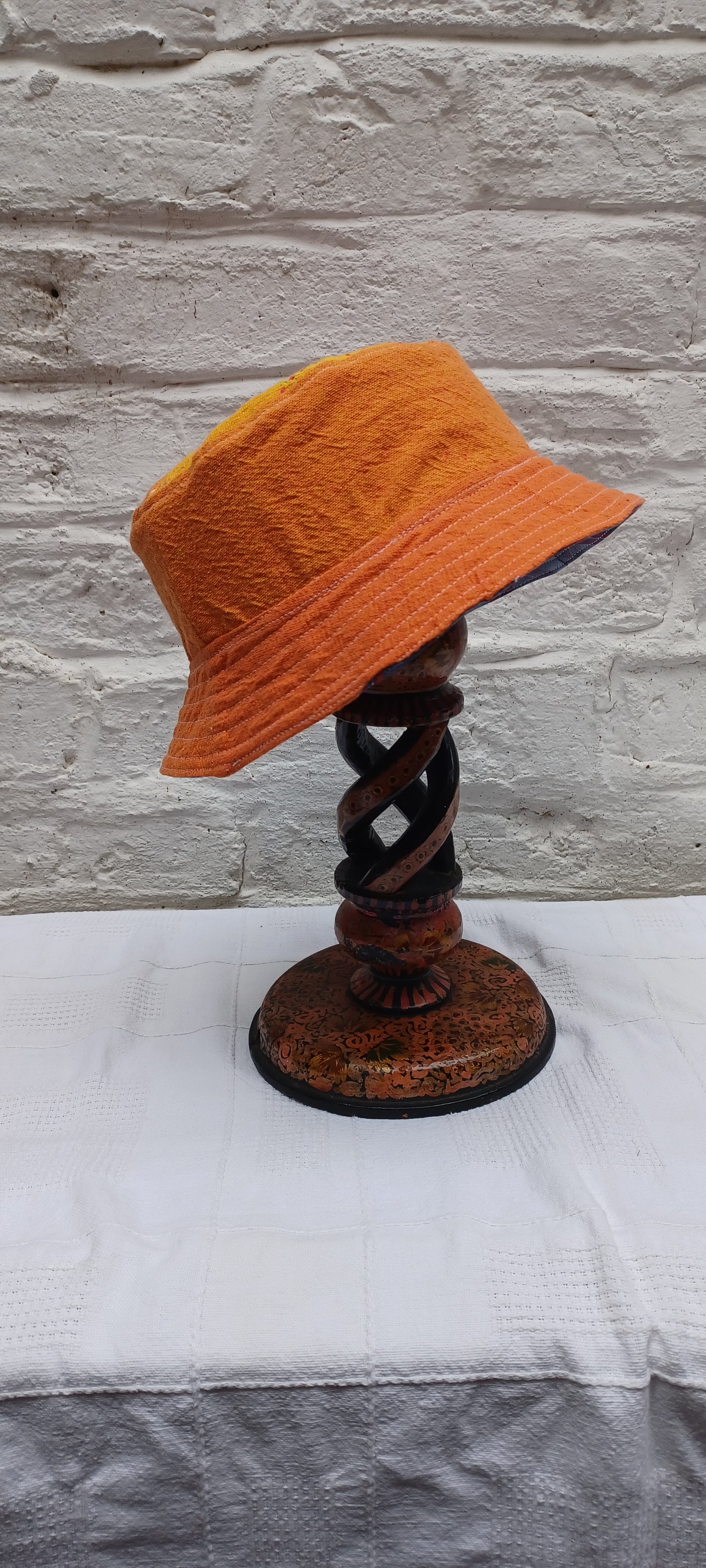 Handmade childrens bucket hat 3-5 yr old