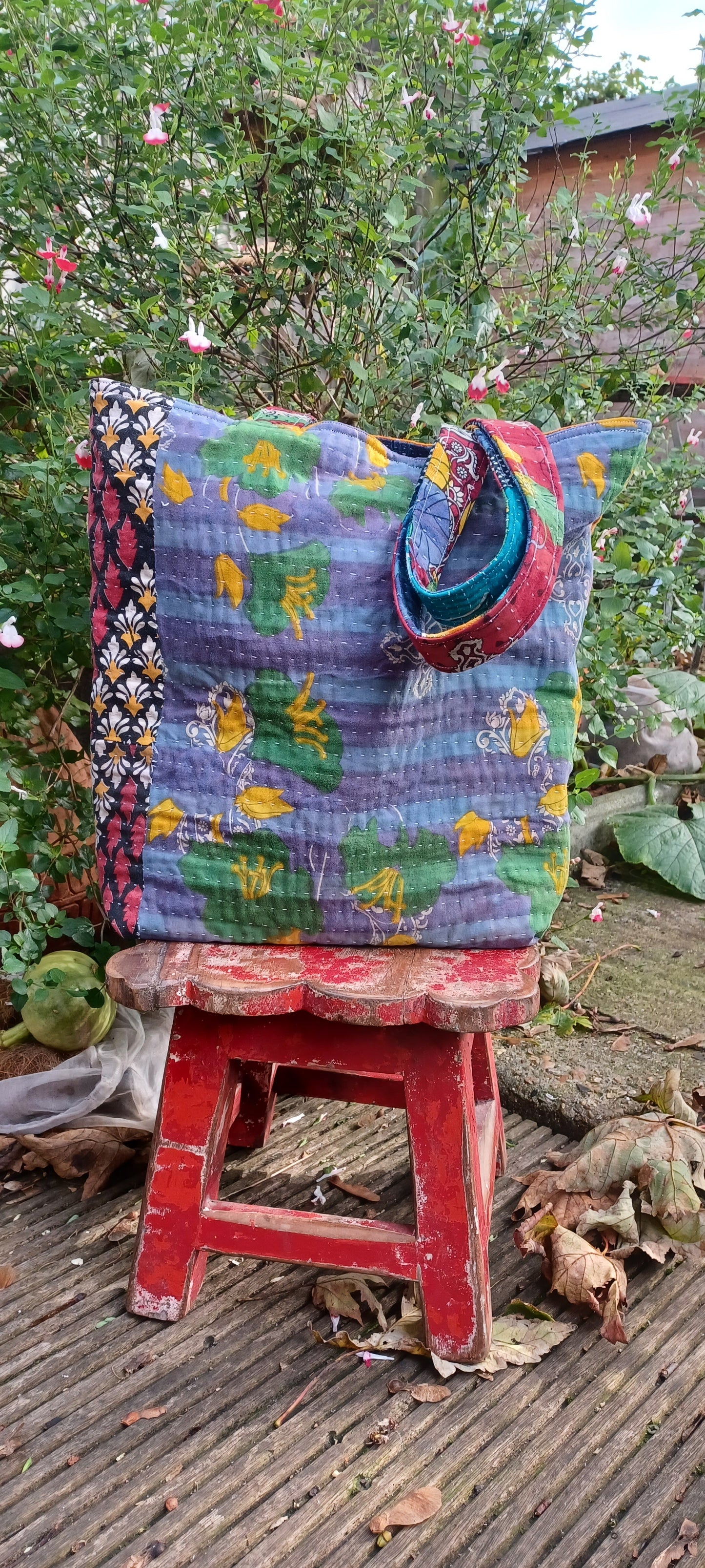 Upcycled tote bag