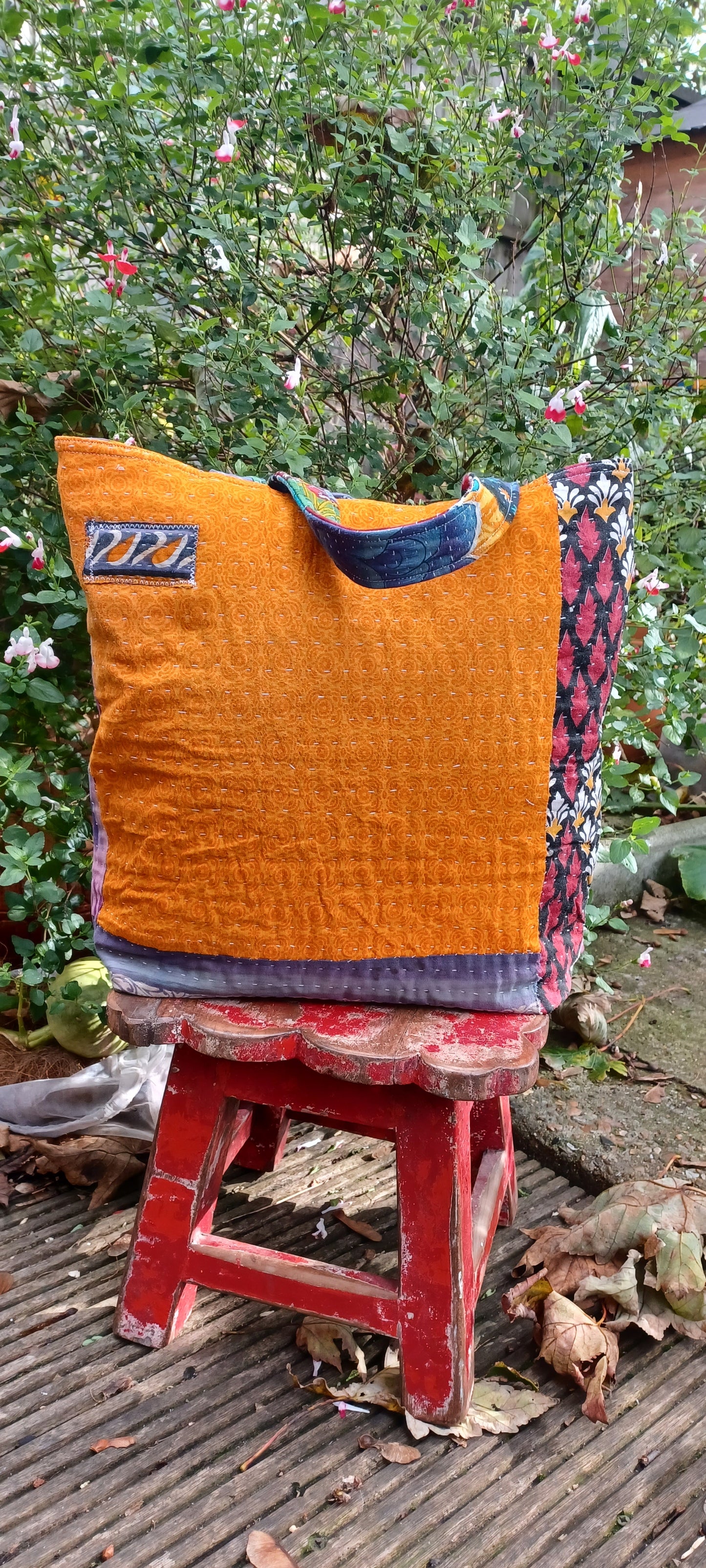 Upcycled tote bag