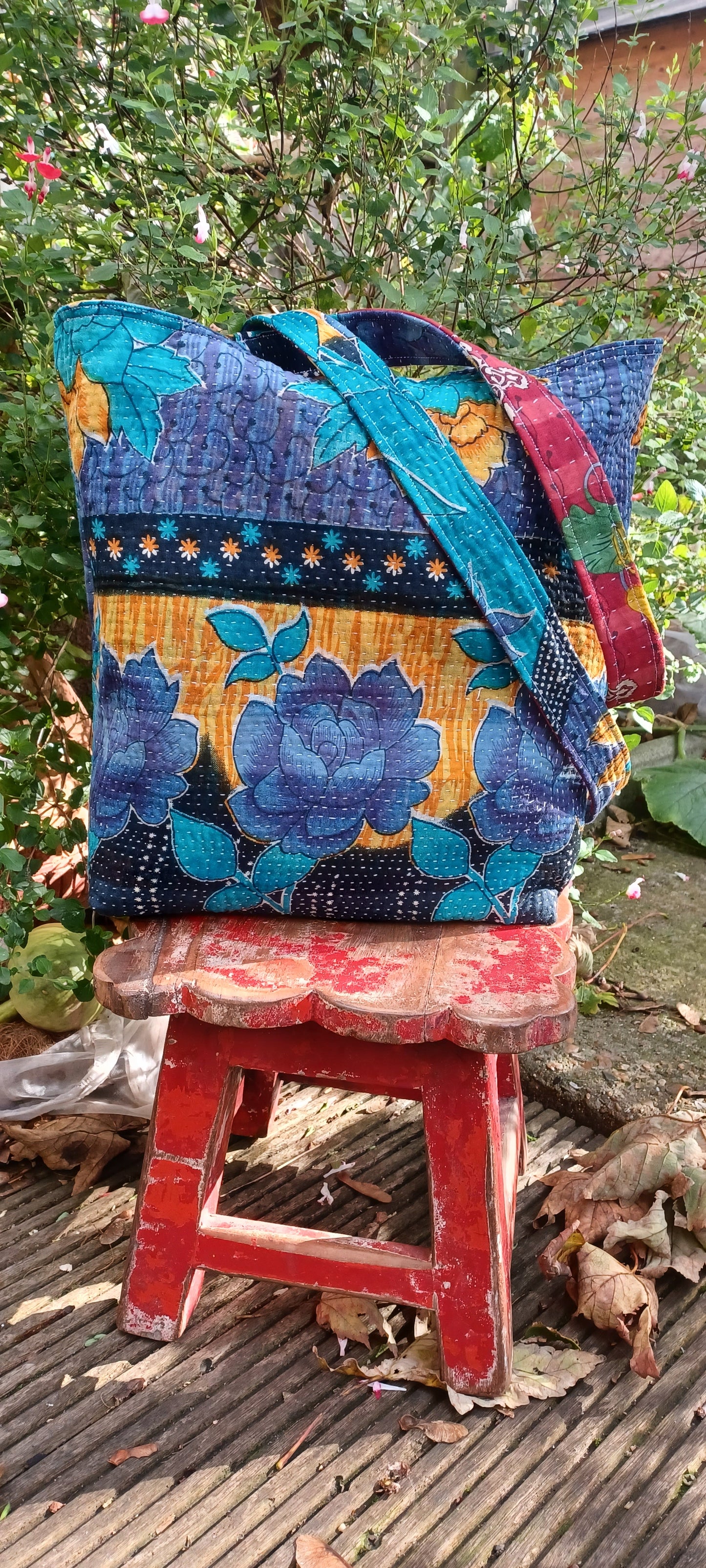 Upcycled tote bag