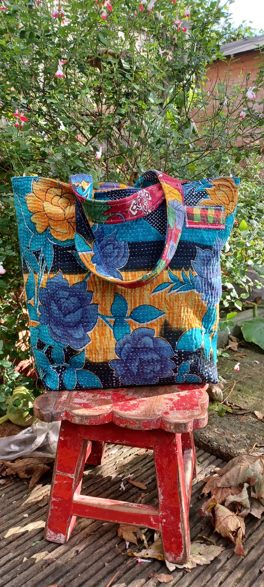 Upcycled tote bag
